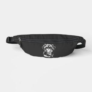 Shih Tzu Portrait Minimalist Apparel Bum Bags