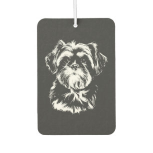 Shih Tzu Portrait Minimalist Apparel Car Air Freshener