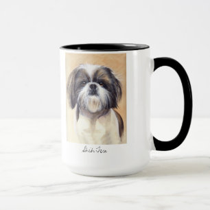 Shih Tzu Portrait Painted in Watercolour Mug