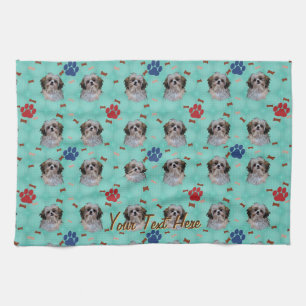 Shih Tzu Portrait Tea Towel