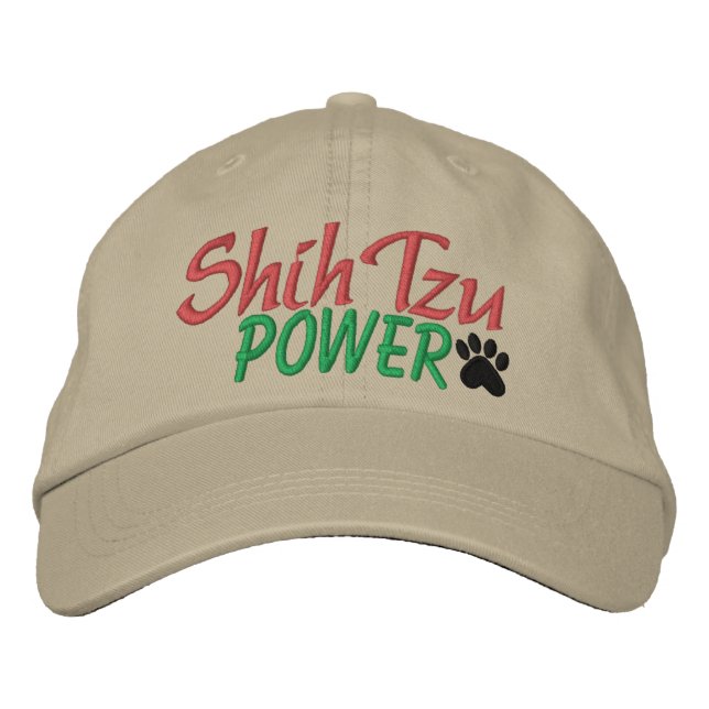 Shih Tzu Power by SRF Embroidered Hat (Front)