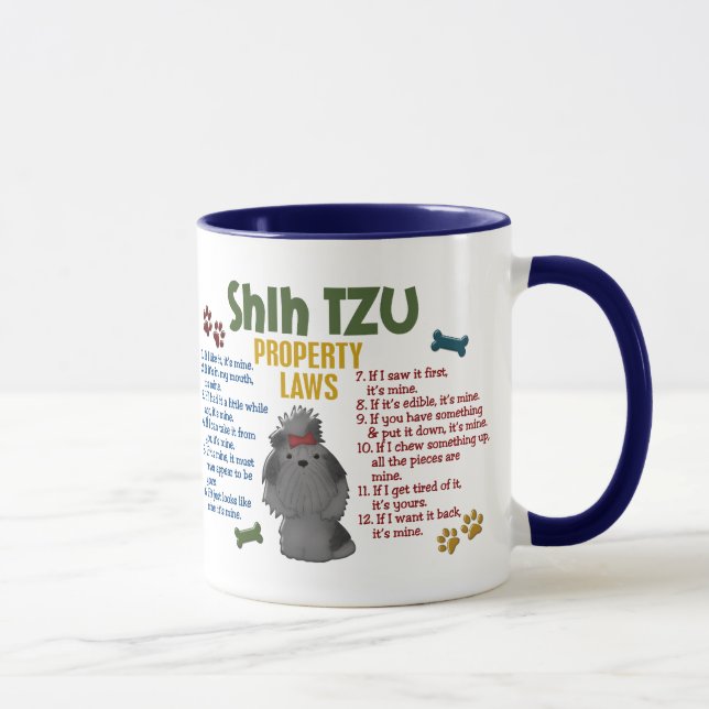 Shih Tzu Property Laws 4 Mug (Right)