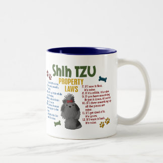 Shih Tzu Property Laws 4 Two-Tone Coffee Mug