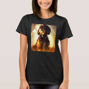 Shih Tzu puppy cute pup doggy multicolored Shih Tz T-Shirt