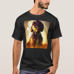 Shih Tzu puppy cute pup doggy multicolored Shih Tz T-Shirt