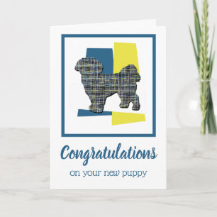 Shih Tzu Puppy Dog Congratulations Greeting Card