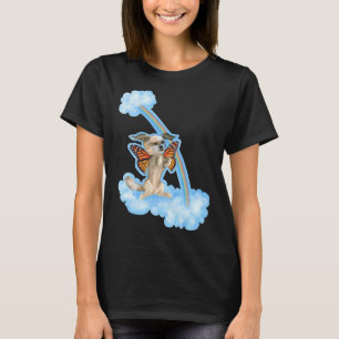 Shih Tzu Puppy Dog With Monarch Butterfly Wings On T-Shirt