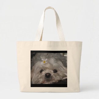Shih Tzu Puppy Purse Large Tote Bag