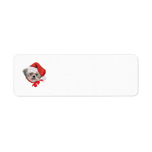 Shih Tzu Rescue Dog Happy Holidays