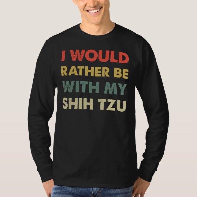 Shih Tzu Retro T-Shirt (Front)