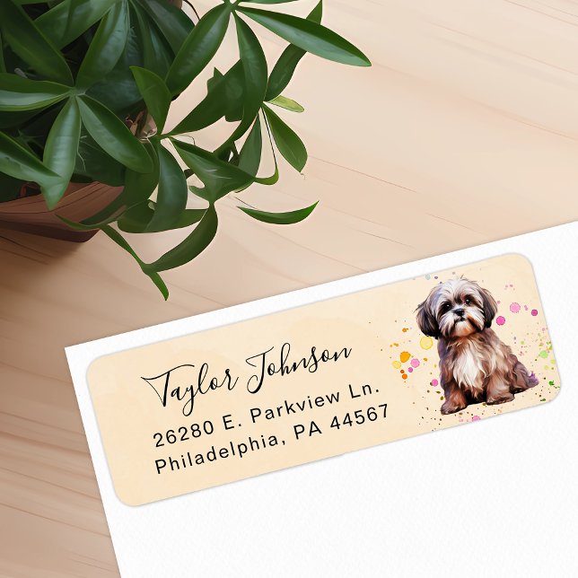 Shih Tzu Return Address Label (Creator Uploaded)