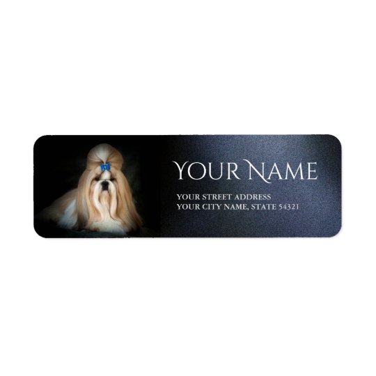 Shih Tzu Return Address Label