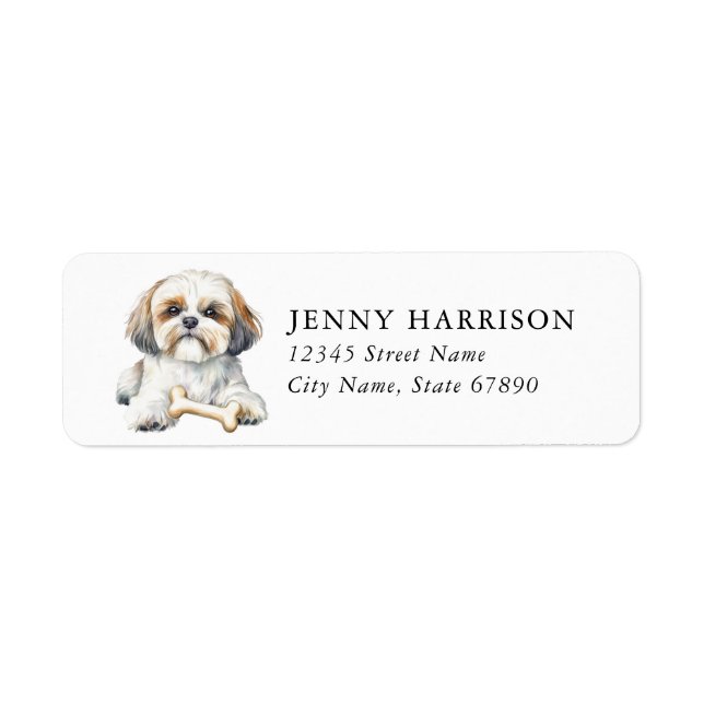 Shih Tzu Return Address Labels (Front)