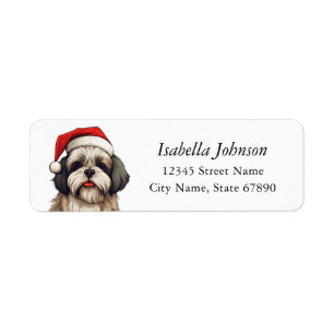 Shih Tzu Return Address Labels