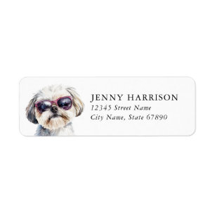 Shih Tzu Return Address Labels