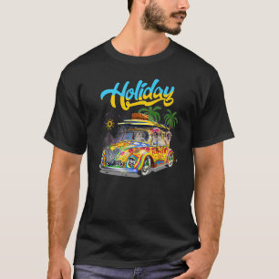 Shih Tzu Riding Camping Van Holiday Summer Vacati T-Shirt