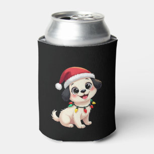 Shih Tzu Santa Christmas Tree Lights Xmas Dog Love Can Cooler