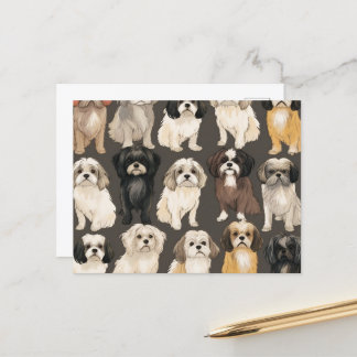 Shih Tzu Serenity Card