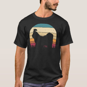 Shih Tzu Silhouette Sunset Retro Pet Dog Owner T-Shirt