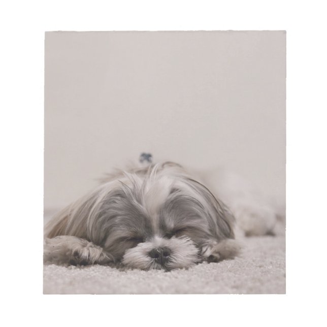 Shih tzu Sleeping Notepad , Sleeping Dog (Front)