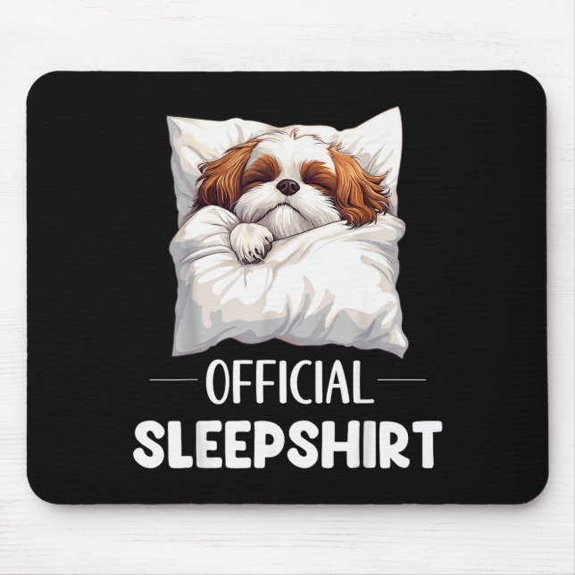 Shih Tzu Sleepshirt Cute Dog Lover Pajama Sleepwea Mouse Mat (Front)