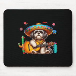 Shih Tzu Sombrero Mexican Guitar Cinco De Mayo Own Mouse Mat