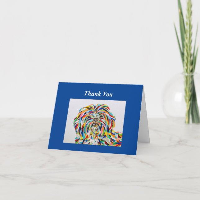 Shih Tzu Thank You Card (Front)