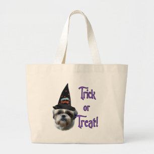 Shih Tzu Trick Large Tote Bag