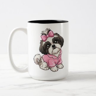  Shih Tzu  Two-Tone Coffee Mug