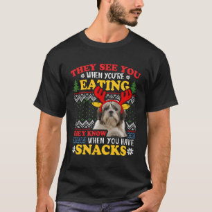 Shih Tzu Ugly Christmas Xmas Gift T-Shirt