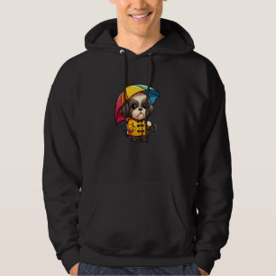 Shih Tzu Umbrella Dog Funny Raincoat Hoodie