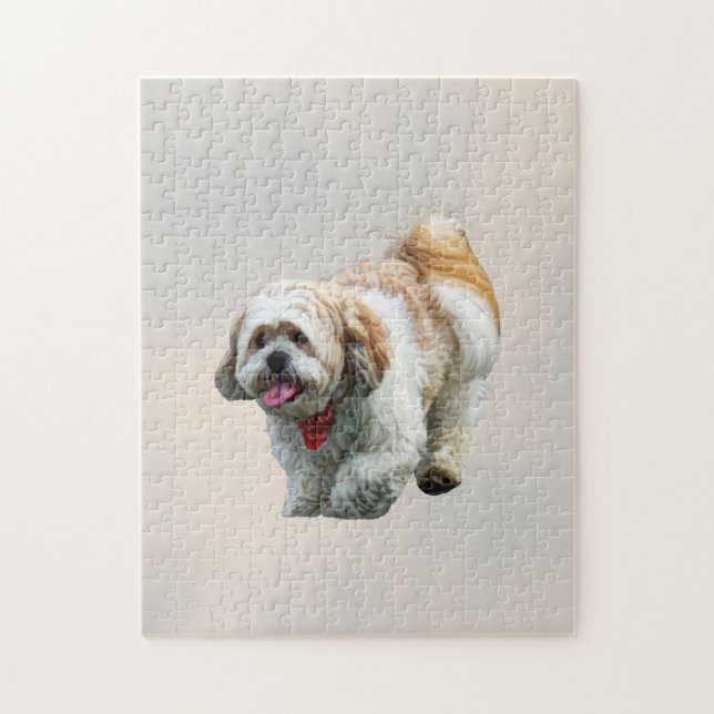 Shih Tzu Walking Jigsaw Puzzle (Vertical)
