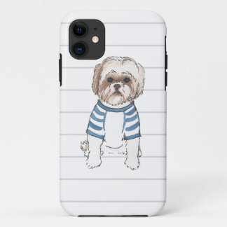 Shih Tzu Watercolor Iphone Case