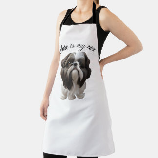 Shih Tzu - Where Is My Mum Apron