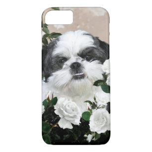 Shih Tzu with roses iPhone 8/7 Case