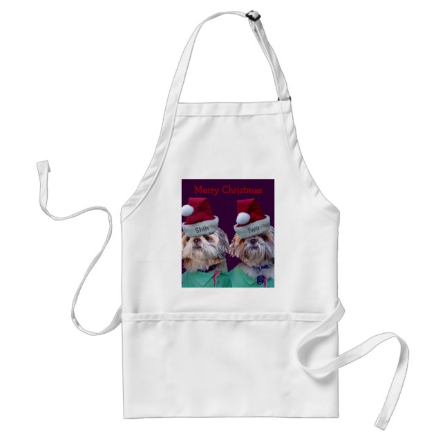 Shih Tzues Shih Two Christmas Apron 2011 (Front)