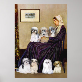 Shih Tzus (seven) -  Whistlers Mother Poster