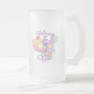 Shihezi China Frosted Glass Beer Mug