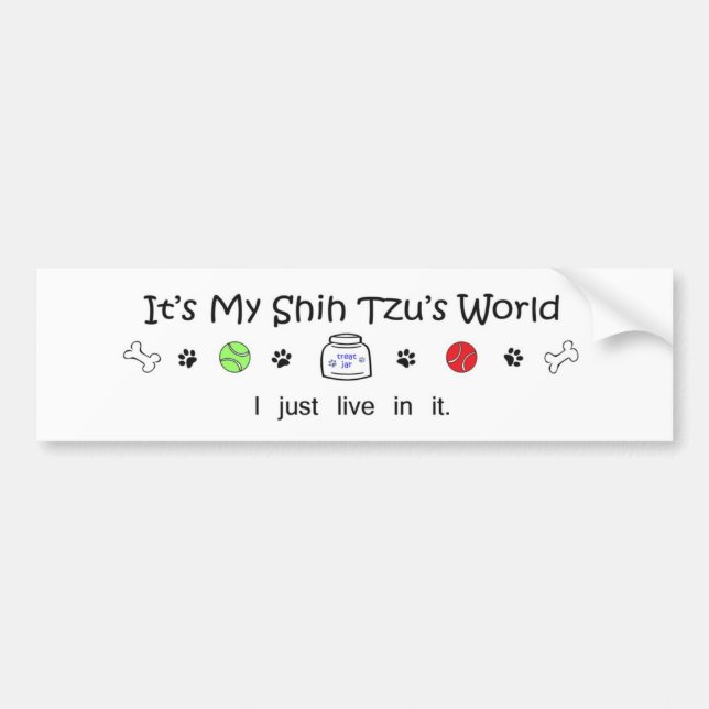 ShihTzu Bumper Sticker (Front)