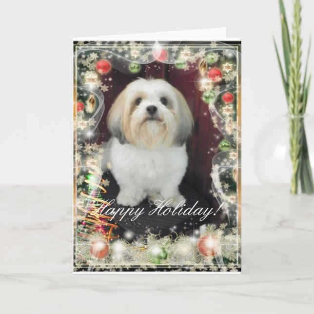 ShihTzu Christmas Card (Front)
