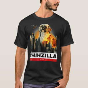 Shihzilla Shih Tzu T For Dog Halloween T-Shirt
