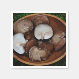 Shiitake Mushroom Paper Napkin
