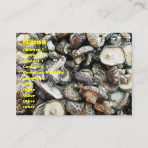 Shiitake Mushrooms Business Card