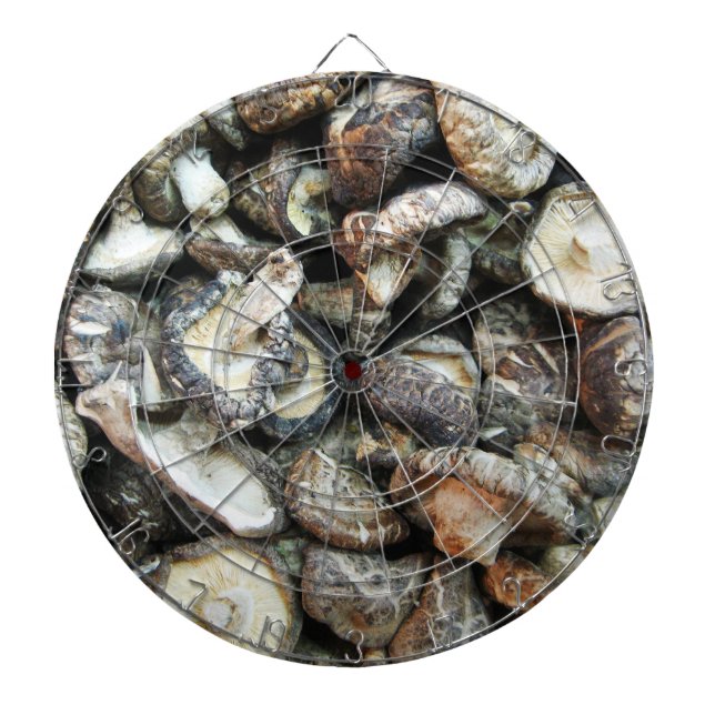 Shiitake Mushrooms Dartboard (Front)