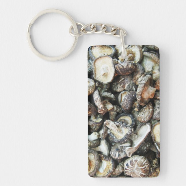 Shiitake Mushrooms Key Ring (Front)