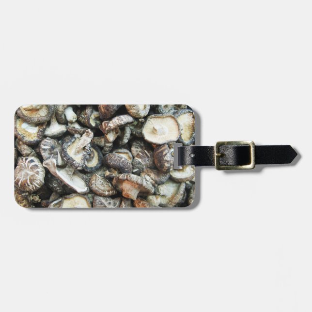 Shiitake Mushrooms Luggage Tag (Front Horizontal)