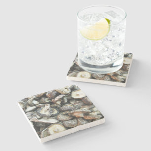 Shiitake Mushrooms Stone Coaster