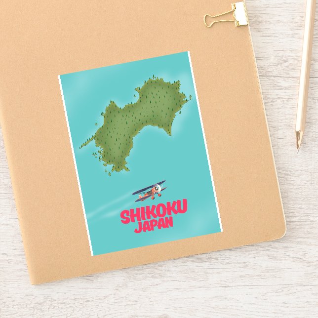 Shikoku Japan map (Notebook)