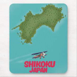 Shikoku Japan map Mouse Mat