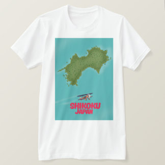 Shikoku Japan map T-Shirt